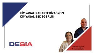Kimyasal Karakterizasyon – Kimyasal Eşdeğerlik