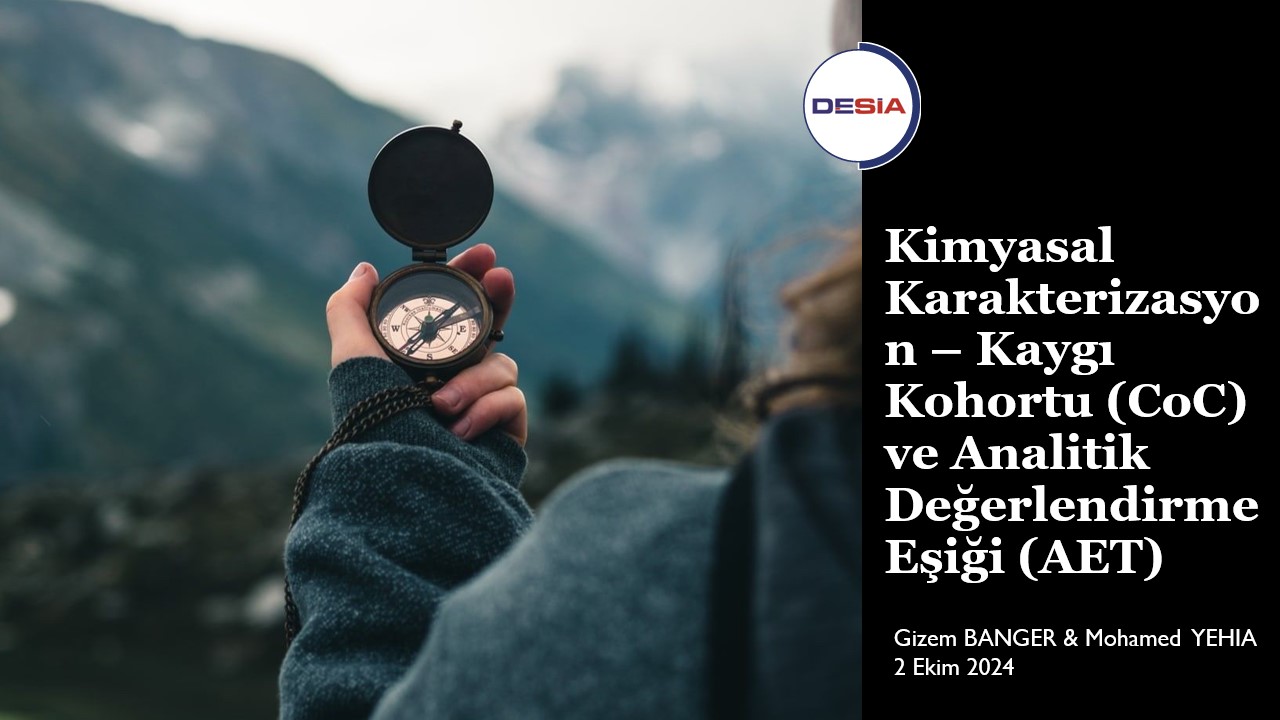 Kimyasal Karakterizasyon – Kaygı Kohortu (CoC) ve Analitik Değerlendirme Eşiği (AET)
